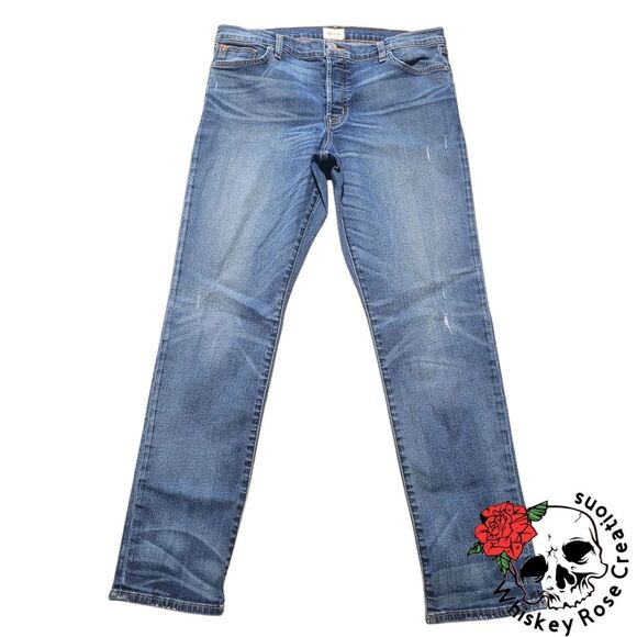 Hudson Riley Relaxed Straight Leg Button Fly Womens Jeans Size 30 - Picture 1 of 12